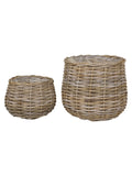 Pulo Korb-Set Kubu-Rattan, natur Korb Living Nordic