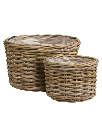 Kalak Korb-Set Kubu-Rattan, natur Korb Living Nordic