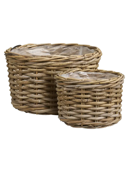 Kalak Korb-Set Kubu-Rattan, natur Korb Living Nordic
