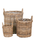 Sema Korb-Set Kubu-Rattan, natur Korb Living Nordic