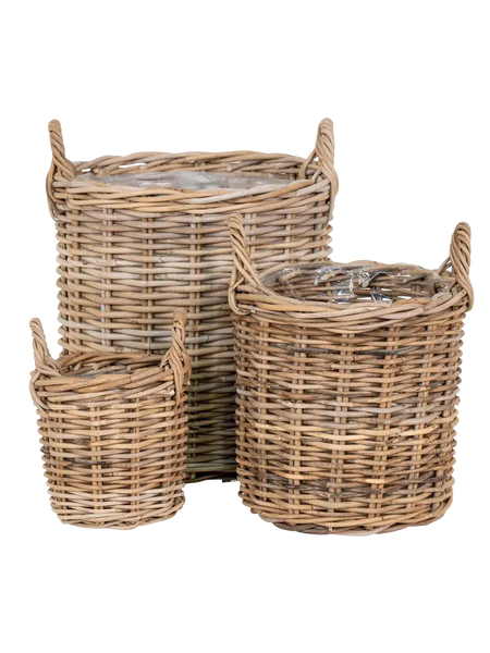 Sema Korb-Set Kubu-Rattan, natur Korb Living Nordic