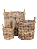 Sema Korb-Set Kubu-Rattan, natur Korb Living Nordic