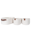 Jarana Korb-Set Baumwolle, weiß Korb Living Nordic