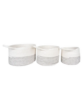Algar Korb-Set Baumwolle, weiß/grau Korb Living Nordic