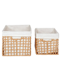 Bustelo Korb-Set Papier, Baumwollfutter Korb Living Nordic