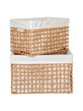 Bustelo Korb-Set Papier, Baumwollfutter Korb Living Nordic