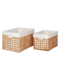 Bustelo Korb-Set Papier, Baumwollfutter Korb Living Nordic