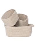 Teixo Korb-Set Baumwolle, beige Korb Living Nordic
