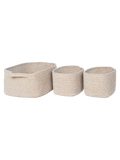 Teixo Korb-Set Baumwolle, beige Korb Living Nordic