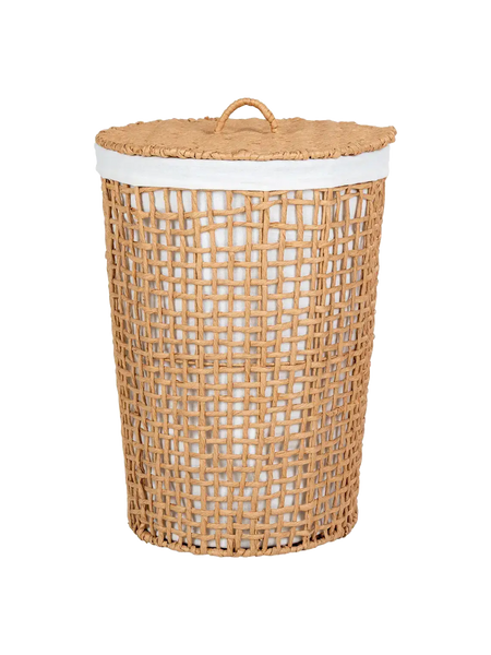 Pomal Wäschekorb Papier, Eisen Rahmen, Baumwollfutter Wäschekorb Living Nordic