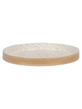 Tablett Bambus/Capiz, beige Tablett Living Nordic