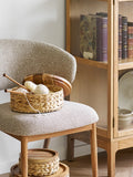 Botofte Korb-Set Wasserhyazinthe mit Holz lid, natur Korb Living Nordic