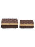 Ambon Korb-Set Holzoptik, braun Korb Living Nordic