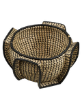 Medan Korb Seegras, natur/schwarz Korb Living Nordic