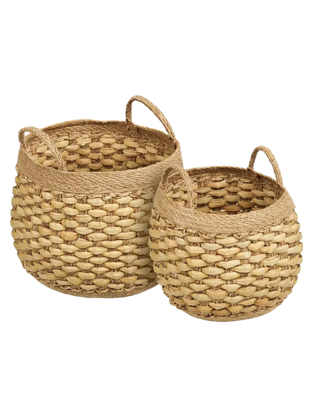 Strahan Korb-Set Seegras/Wasserhyazinthe, natur Korb Living Nordic