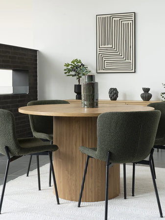 Vase Keramik, grün/braun Vase Living Nordic