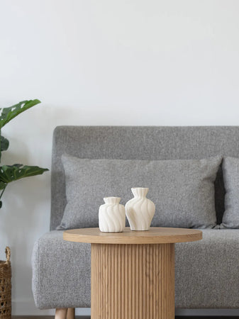 Vasen-Set Keramik, weiß Vase Living Nordic