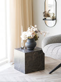 Vase mundgeblasenes Glas, schwarz Vase Living Nordic