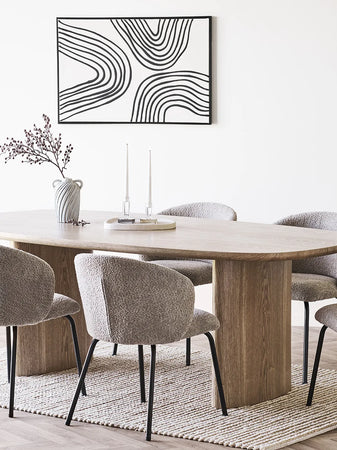 Vase Keramik, blau Vase Living Nordic