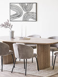 Vase Keramik, blau Vase Living Nordic