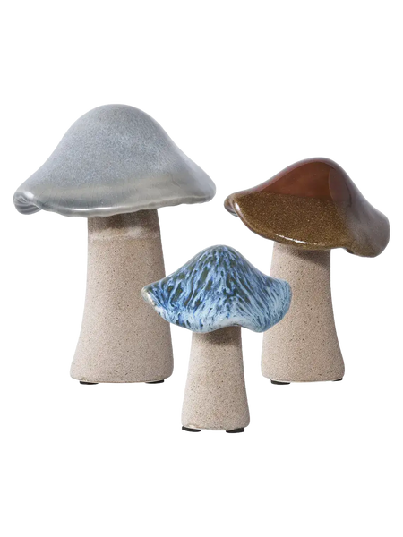 Deko-Pilze Keramik, grün/braun/blau Dekoration Living Nordic