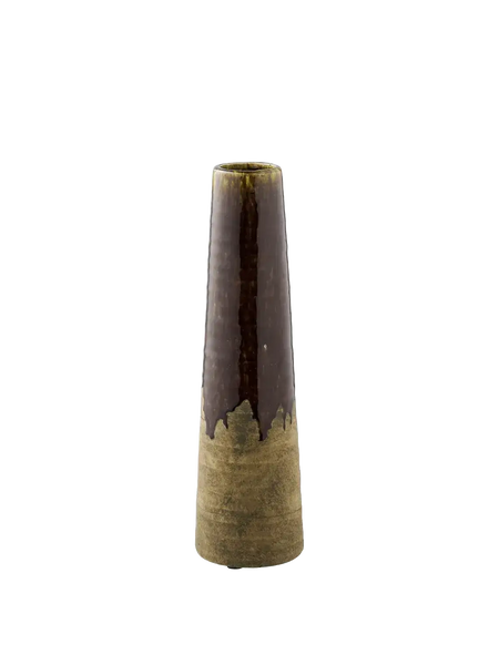 Vase Keramik, braun Vase Living Nordic