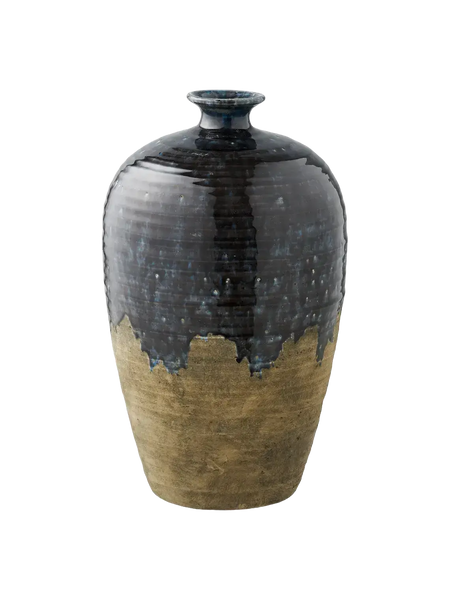 Vase Keramik, dunkelblau Vase Living Nordic