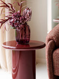 Vase mundgeblasenes Glas, rauchrot Vase Living Nordic