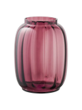 Vase mundgeblasenes Glas, rauchrot Vase Living Nordic
