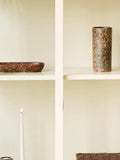 Vase Keramik, dunkelbraun/dunkles Waldgrün Vase Living Nordic