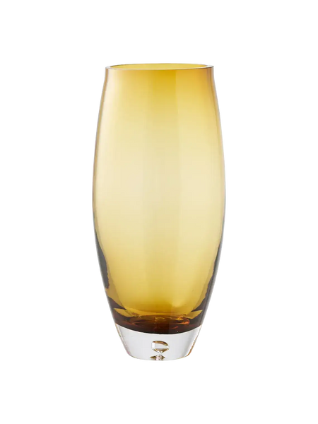 Vase mundgeblasenes Glas, goldorange Vase Living Nordic