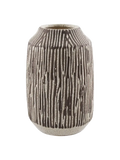 Vase Keramik, braun/weiß Vase Living Nordic