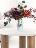 Vase mundgeblasenes Glas, rauchgrau Vase Living Nordic