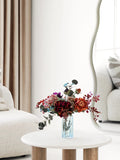 Vase mundgeblasenes Glas, rauchgrau Vase Living Nordic