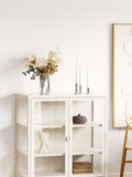 Vase Edelstahl, silber Vase Living Nordic