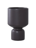 Blumentopf Keramik, schwarz Dekotopf Living Nordic