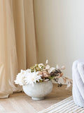 Blumentopf Keramik, grau Dekotopf Living Nordic