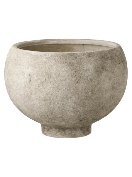 Blumentopf Keramik, grau Dekotopf Living Nordic