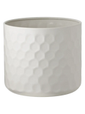 Blumentopf Stahl, weiß Dekotopf Living Nordic