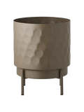Blumentopf Stahl, braun Dekotopf Living Nordic