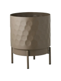 Blumentopf Stahl, braun Dekotopf Living Nordic