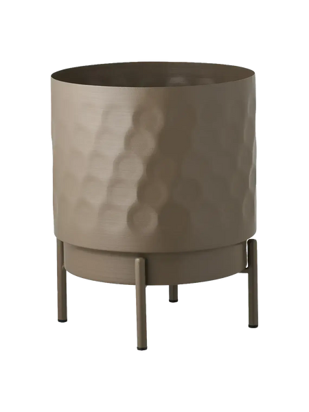 Blumentopf Stahl, braun Dekotopf Living Nordic