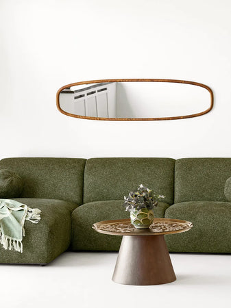 Blumentopf Keramik, dunkles Waldgrün/braun Dekotopf Living Nordic