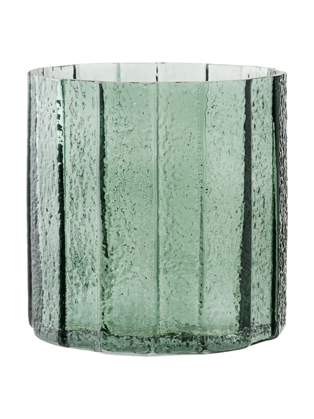 Blumentopf Glas, blassgrün Dekotopf Living Nordic