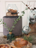 San Marino Deko-Tropfen Teak/Glas, natur – H 15–20 cm Dekoration Living Nordic