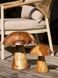 Kodi Deko-Pilze Teak, natur Dekoration Living Nordic