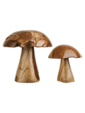 Kodi Deko-Pilze Teak, natur Dekoration Living Nordic