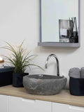 Donau Waschbecken Flussstein, natur Waschbecken Living Nordic
