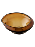 Schale mundgeblasenes Glas, rauchbraun Schale Living Nordic