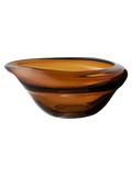 Schale mundgeblasenes Glas, rauchbraun Schale Living Nordic